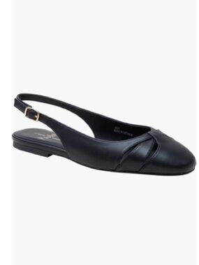 Linea Paolo Deena Slingback Flat, Black, Size 9.5, NWT no box